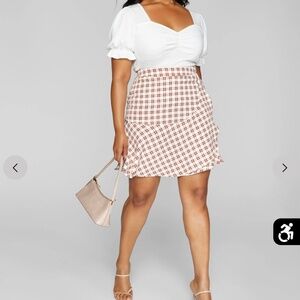 Fashion to Figure plaid skirt NWT